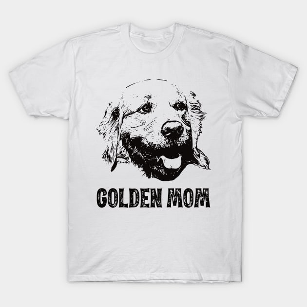 Golden Mom - Golden Retriever Mom T-Shirt by DoggyStyles